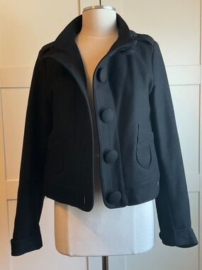 Thomas Burberry by Burberry black wool jacket size M